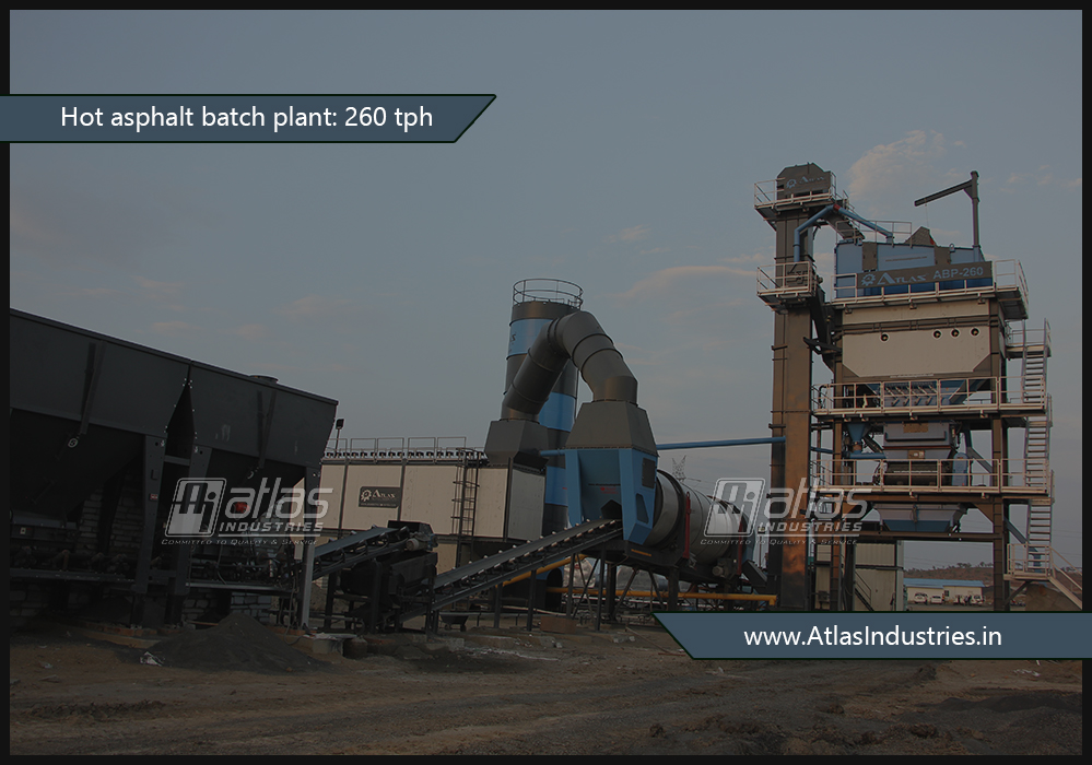 260 tph Hot Asphalt Batch Plant - Components and Features