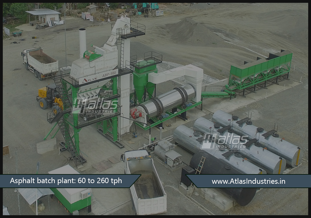 Asphalt Batch Plant - 60 tph to 260 tph - Type and components